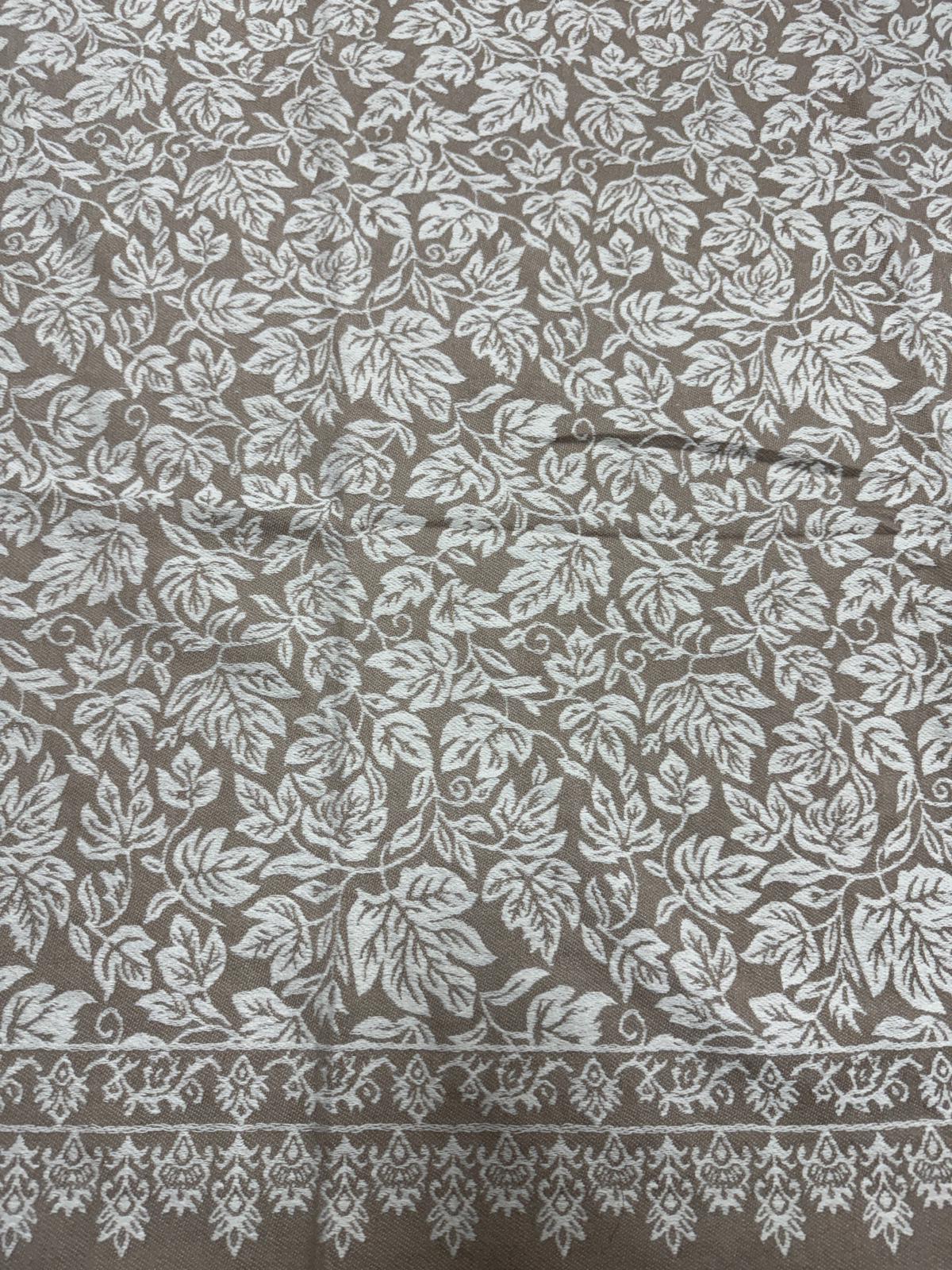 Izabel London Beige Border Print Relaxed Open Front Poncho