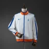 Netherlands 10/11 Retro Windbreaker Jacket – White