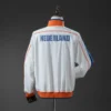 Netherlands 10/11 Retro Windbreaker Jacket – White