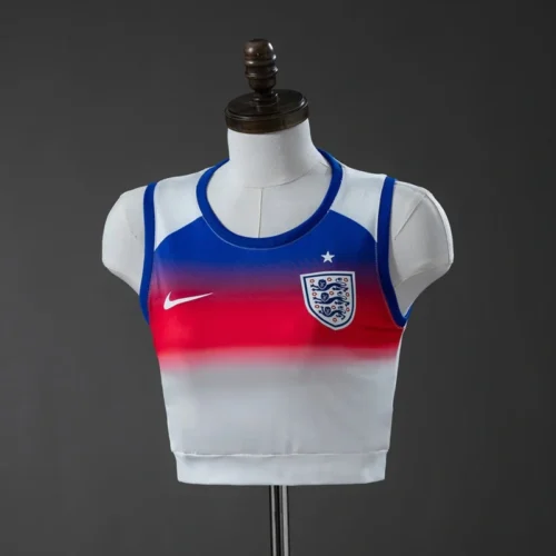 England 2025 Women’s Crop Tank Top Home Jersey