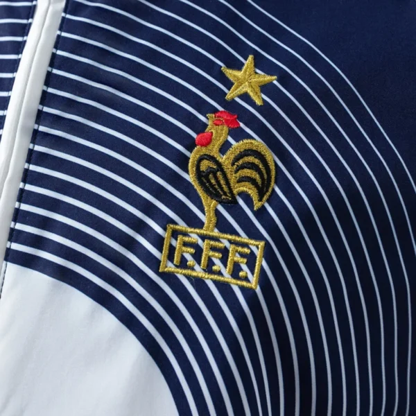 France 05/06 Retro Windbreaker Jacket – White & Blue